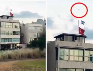 İsrail’den nahoş provokasyon! Türk Büyükelçiliğinin üzerinde İsrail bayrağı açtılar