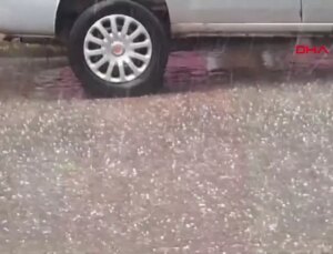 İstanbul’da beklenen sağanak ve dolu yağışı başladı! Feci manzaralar geliyor