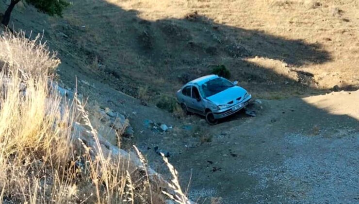 Kırıkkale’de Araba Şarampole Devrildi, Bir Kişi Yaralandı