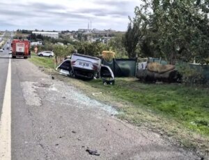 Silivri’de Araba Kazası: 2 Yaralı