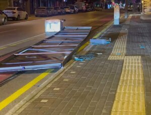 Lodos fırtınası sıkıntı anlar yaşattı