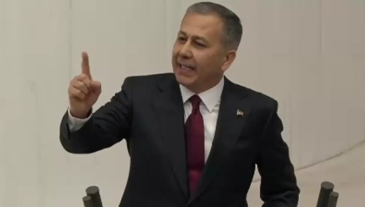 Bakan Yerlikaya’ya TBMM’de kayyum protestosu