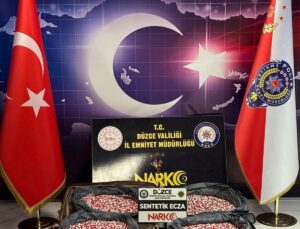 Düzce’de 115 bin uyuşturucu hap ele geçirildi