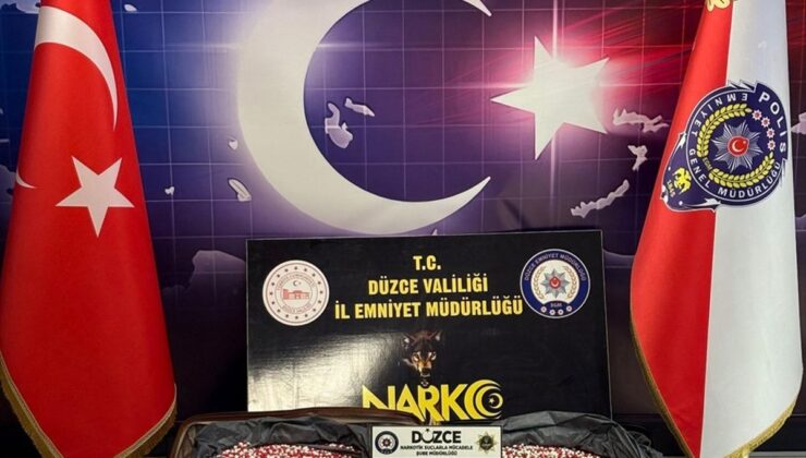 Düzce’de 115 bin uyuşturucu hap ele geçirildi